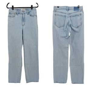 Abercrombie & Fitch 90s Relaxed High Rise Straight Leg Light Blue Jeans 29L / 8L